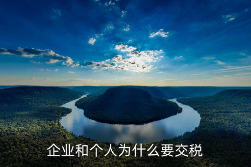 個(gè)稅為什么由企業(yè)交，個(gè)體工商戶為什么要交個(gè)人所得稅