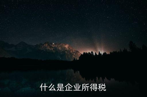 企業(yè)所得稅是什么，所得稅是什么