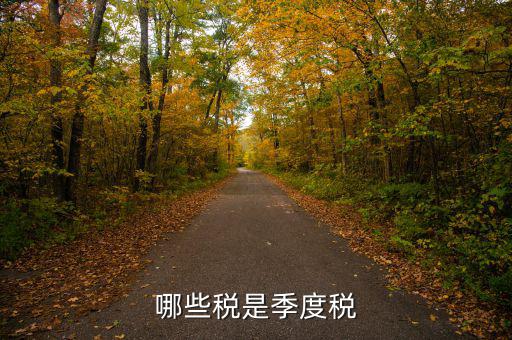 按季度交什么稅，哪些稅是季度稅