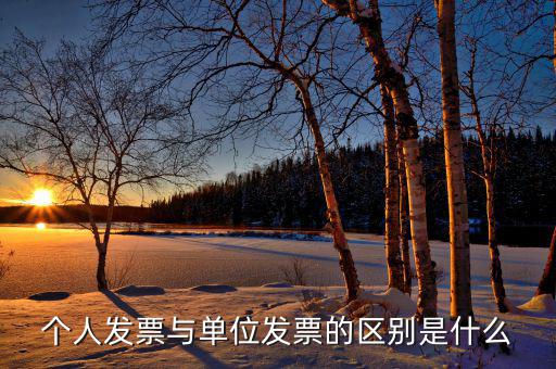 個人發(fā)票是什么樣，個人發(fā)票與單位發(fā)票的區(qū)別是什么