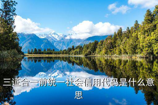社會(huì)統(tǒng)一信用代碼是什么，深圳碼統(tǒng)一社會(huì)信用代碼是什么