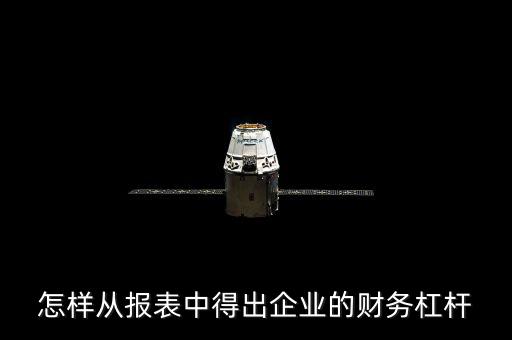 怎樣從報表中得出企業(yè)的財務杠桿