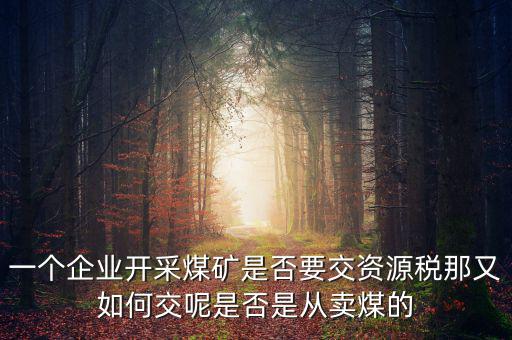 煤在什么環(huán)節(jié)征資源稅，煤礦資源稅稅率