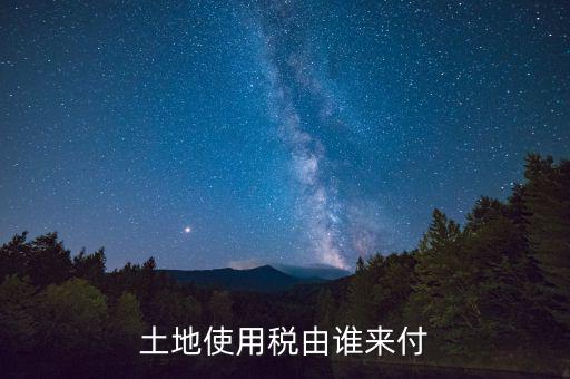 什么公司交土地使用稅，土地使用稅由誰來付