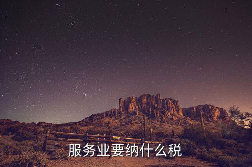 服務(wù)業(yè)開票都繳什么稅，服務(wù)業(yè)應(yīng)繳那些稅