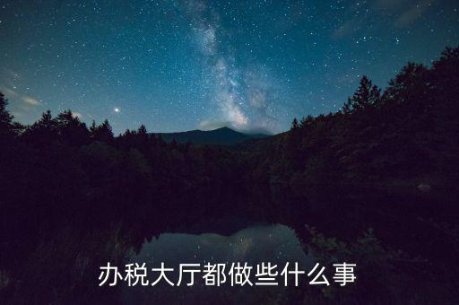 稅務(wù)大廳承擔(dān)什么責(zé)任，辦稅大廳都做些什么事