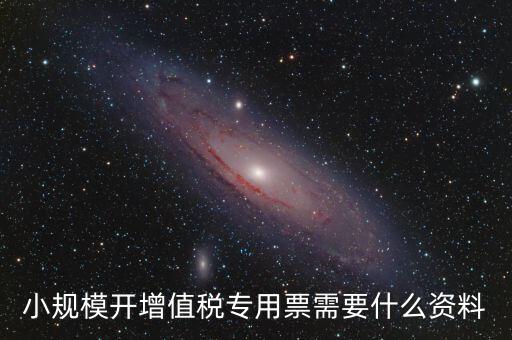 小規(guī)模開(kāi)增值稅專(zhuān)用票需要什么資料