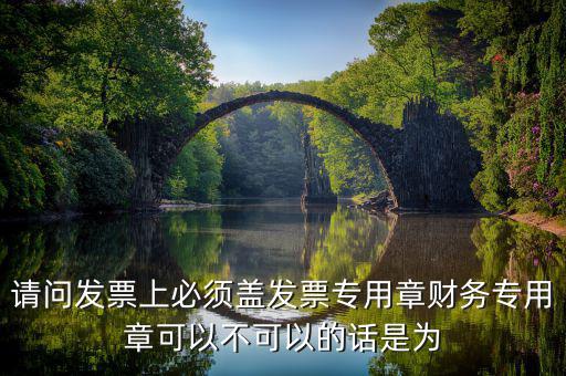為什么要用發(fā)票專(zhuān)用章，請(qǐng)問(wèn)發(fā)票上必須蓋發(fā)票專(zhuān)用章財(cái)務(wù)專(zhuān)用章可以不可以的話(huà)是為