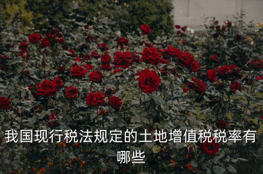 土地增值稅采用什么稅率，土地增值稅應(yīng)用于哪種稅率形式