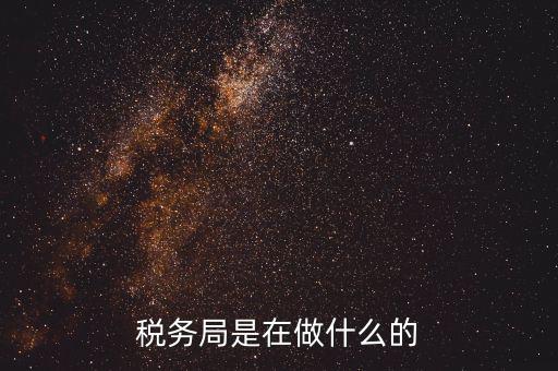 重慶國稅稅局干什么，稅務(wù)局是在做什么的