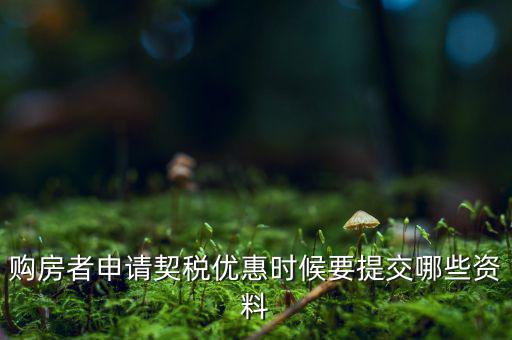 辦理契稅優(yōu)惠需要什么資料，如何辦理首套房契稅減免需要什么材料