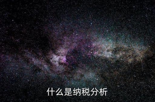 稅收數(shù)據(jù)分析是什么，稅收評估是什么
