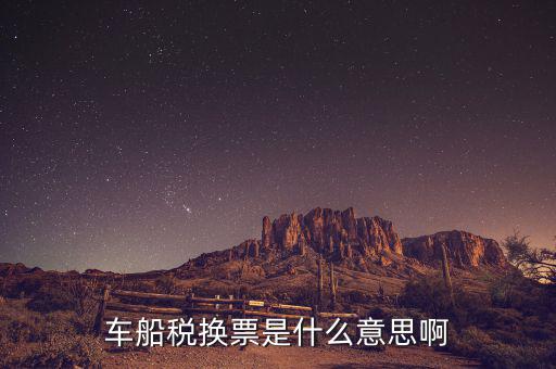 車船稅發(fā)票是什么意思，車船稅換票是什么意思啊