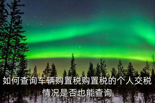 如何查詢車輛購置稅，查詢購置稅問題