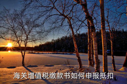 海關(guān)增值稅如何抵扣，海關(guān)增值稅繳款書(shū)如何申報(bào)抵扣