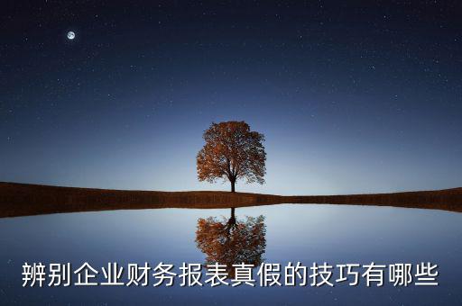 如何核實財務報表真?zhèn)?，如何辨別企業(yè)財務報表的真?zhèn)?/></a></span><span id=