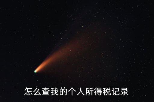 個稅如何檢查，怎么查我的個人所得稅記錄