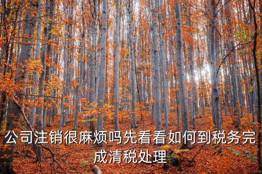 如何完成注銷清稅，如何注銷稅戶