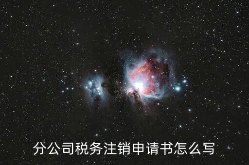 如何寫稅務(wù)注銷申請，稅務(wù)注銷申請書怎么寫