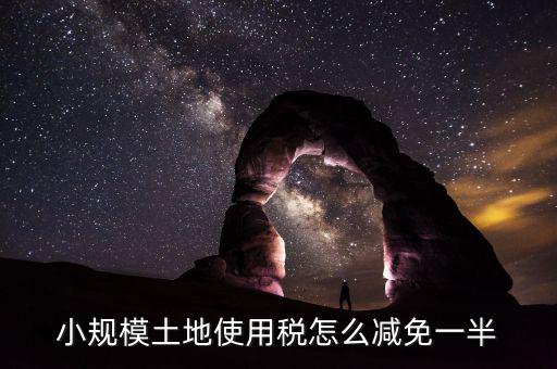 城鎮(zhèn)土地使用稅如何減免，小規(guī)模土地使用稅怎么減免一半