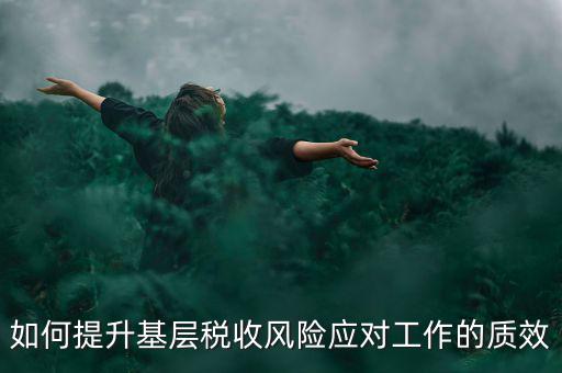 如何提升基層稅收風(fēng)險(xiǎn)應(yīng)對工作的質(zhì)效