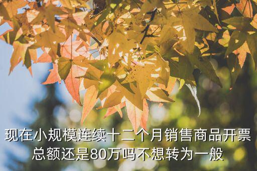 財(cái)稅2018 80號(hào)如何解讀，現(xiàn)在小規(guī)模連續(xù)十二個(gè)月銷(xiāo)售商品開(kāi)票總額還是80萬(wàn)嗎不想轉(zhuǎn)為一般