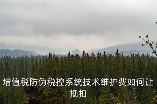 稅控維護(hù)費(fèi)如何抵稅，稅控維護(hù)費(fèi)抵扣問題