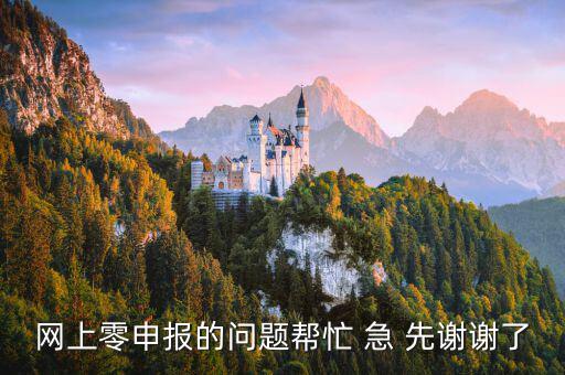 廣東如何網(wǎng)上0申報，網(wǎng)上零申報的問題幫忙 急 先謝謝了