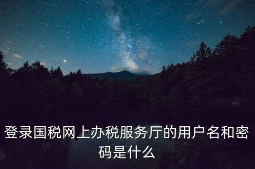 如何注冊(cè)稅務(wù)網(wǎng)廳號(hào)，登錄國(guó)稅網(wǎng)上辦稅服務(wù)廳的用戶名和密碼是什么