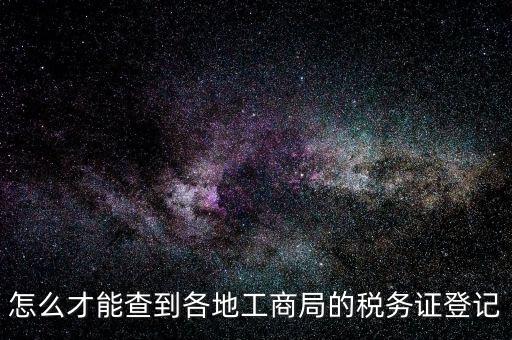 電子稅務(wù)登記如何查詢，稅務(wù)登記號(hào)查詢