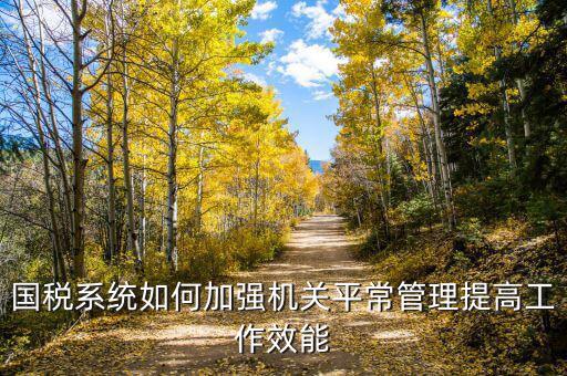 國稅如何加強(qiáng)對(duì)集中辦公區(qū)管理辦法，國稅系統(tǒng)如何加強(qiáng)機(jī)關(guān)平常管理提高工作效能