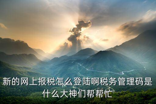 首次申報如何登陸國稅申報系統(tǒng)，首次網(wǎng)上申報國稅的流程