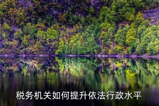 稅務(wù)機關(guān)如何提升依法行政水平