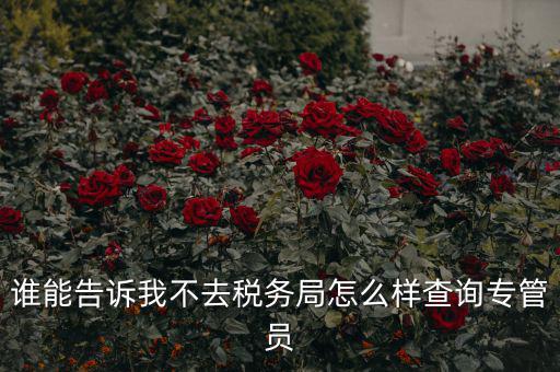 如何查納稅人的稅管員，誰能告訴我不去稅務(wù)局怎么樣查詢專管員