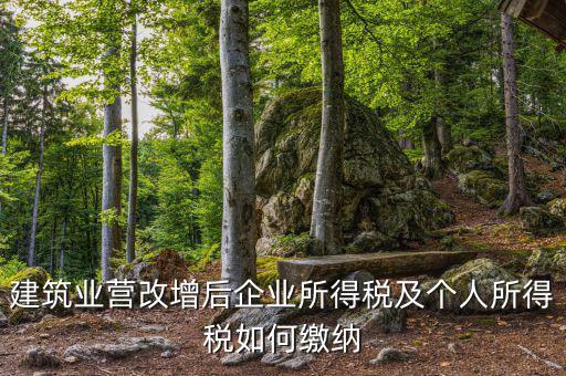 營改增后企業(yè)所得稅如何繳納，營改增后施工企業(yè)所得稅怎樣繳