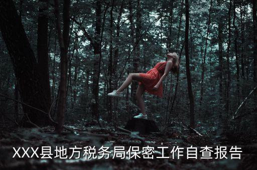 XXX縣地方稅務局保密工作自查報告