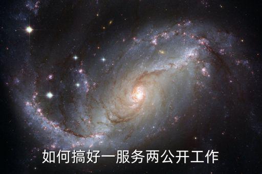 如何推進(jìn)一案雙查工作，如何搞好一服務(wù)兩公開工作