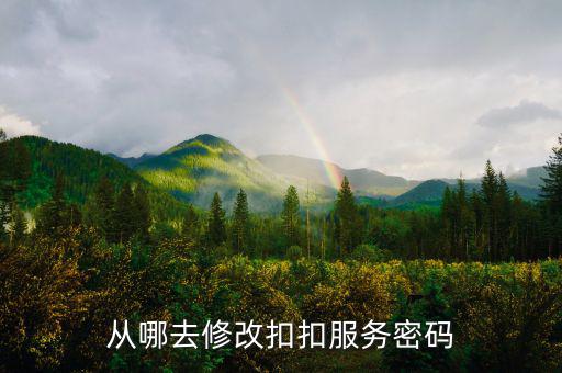 如何修改國稅服務(wù)密碼，從哪去修改扣扣服務(wù)密碼