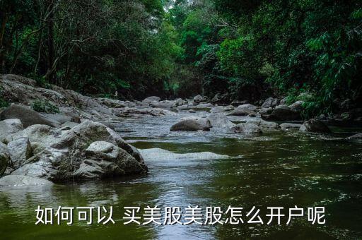 如何可以 買美股美股怎么開戶呢