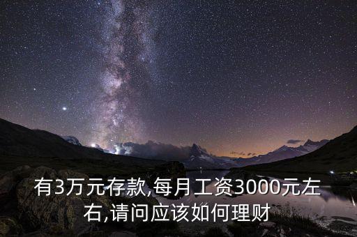 3萬(wàn)怎么投資,你可以自己去銀行咨詢(xún)客戶(hù)經(jīng)理的意見(jiàn)