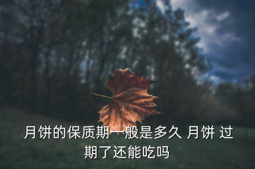  月餅的保質期一般是多久 月餅 過期了還能吃嗎