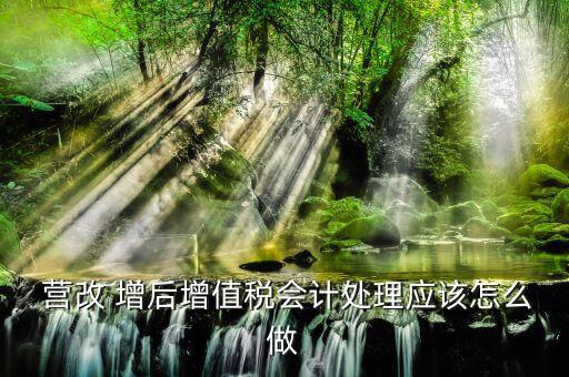  營改 增后增值稅會(huì)計(jì)處理應(yīng)該怎么做
