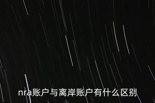 nra賬戶是什么意，NRA賬戶屬于以下哪種賬戶性質(zhì)