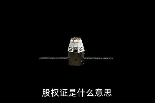 什么是權(quán)證，股權(quán)證是什么意思