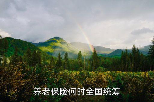 養(yǎng)老金統(tǒng)籌什么時間出臺，養(yǎng)老金何時統(tǒng)徼