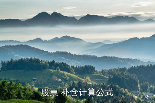 股票 補(bǔ)倉(cāng)計(jì)算公式
