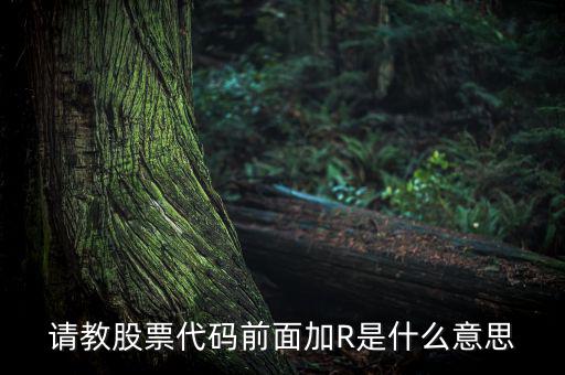 股票r是什么意思，r股票代表什么