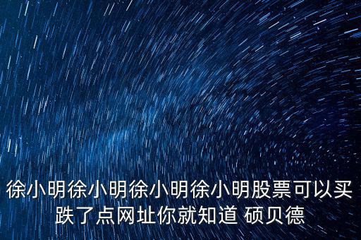 碩貝德是什么股，這個叫什么股