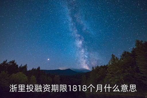 融資期限是什么意思，投資期限與融資期限是不是一個(gè)意思
