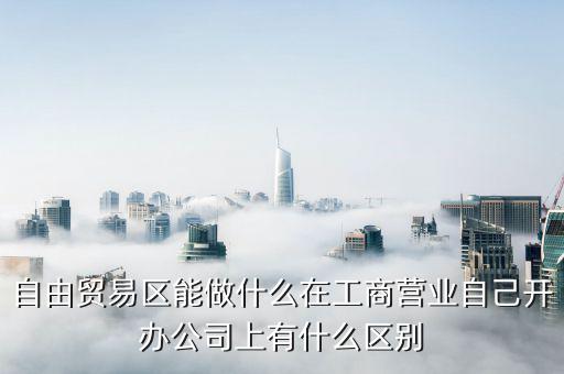 自貿(mào)區(qū)有什么生意做，自貿(mào)區(qū)可以做做小生意嗎